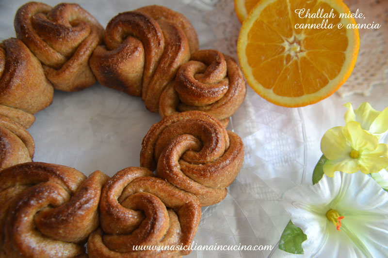 Challah-cannella,miele-e-arancia