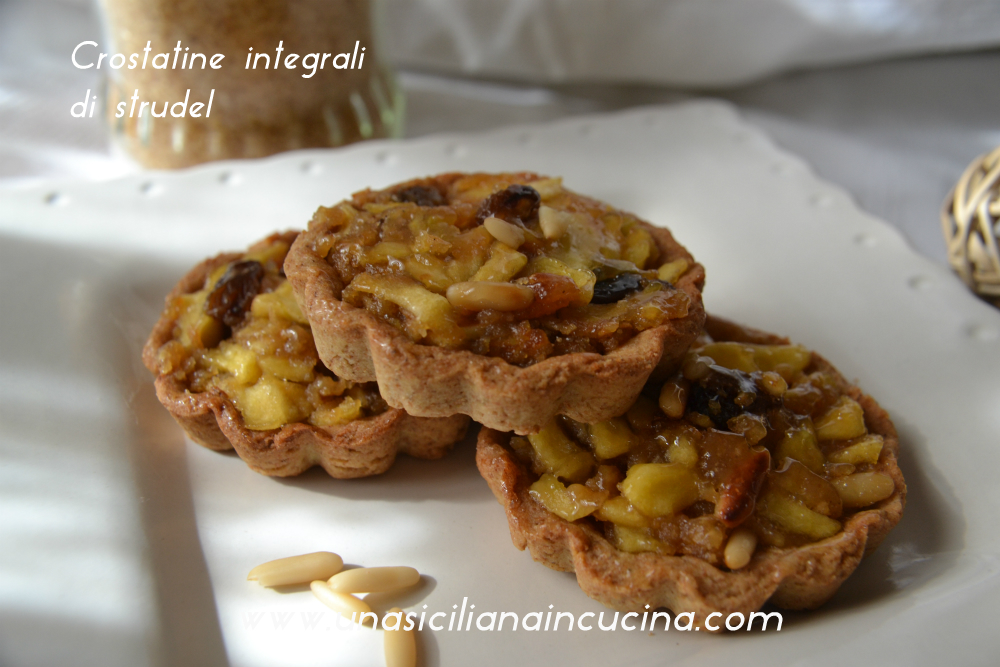Crostatine integrali di strudel 