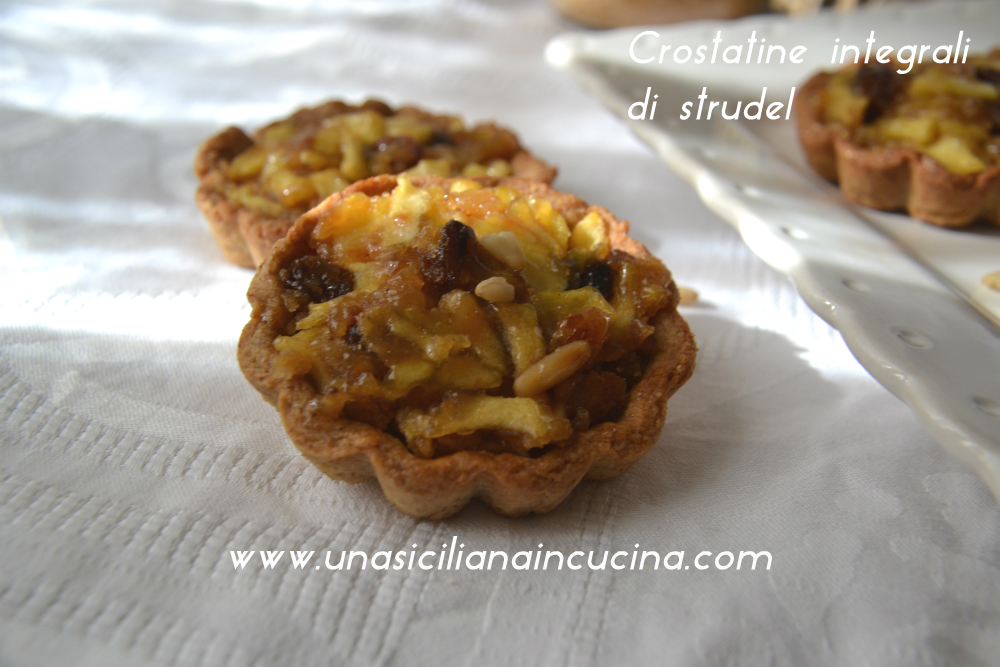 Crostatine integrali di strudel 