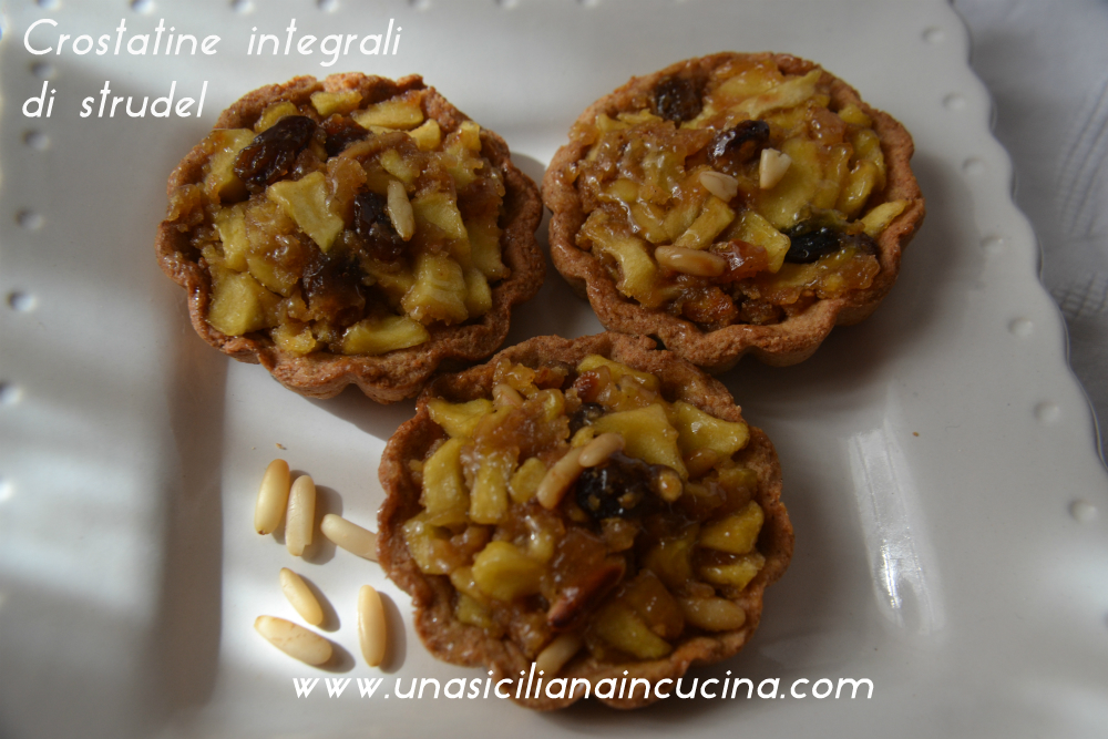 Crostatine integrali di strudel 