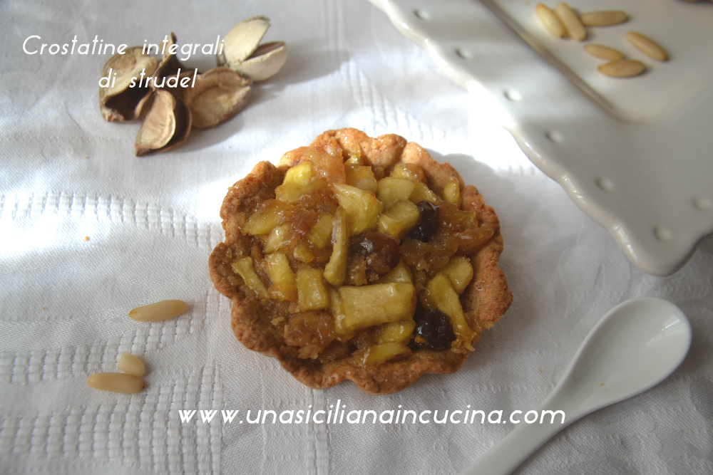 Crostatine integrali di strudel 