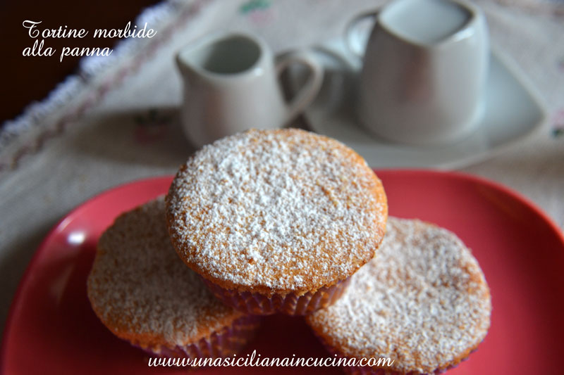 Tortine morbide alla panna Tortine morbide alla panna