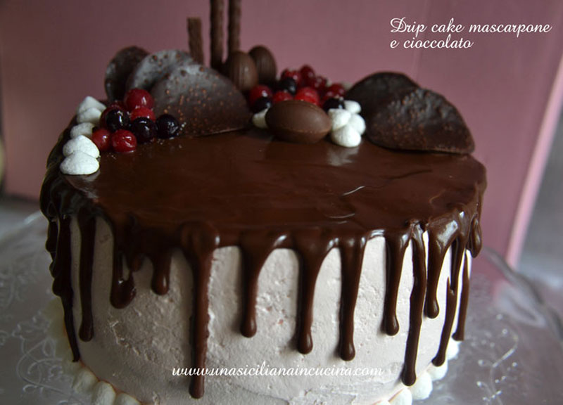 drip cake mascarpone e cioccolato drip cake mascarpone e cioccolato