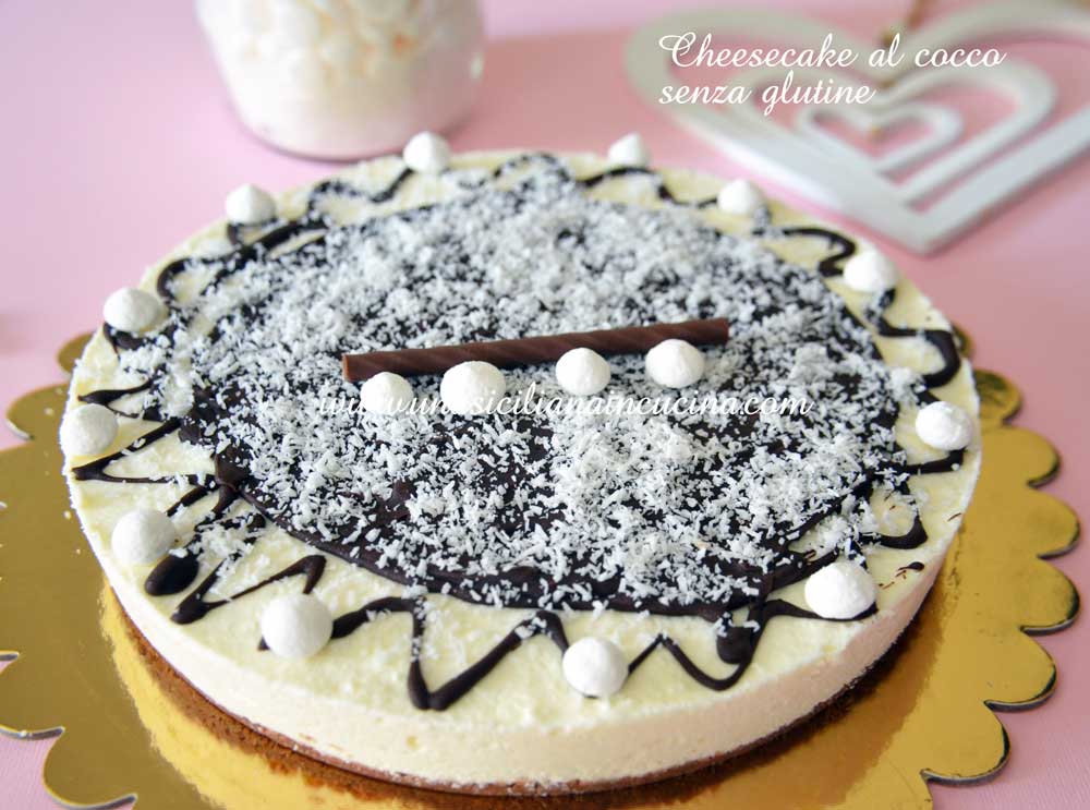 Cheesecake cocco senza glutine Cheesecake cocco senza glutine