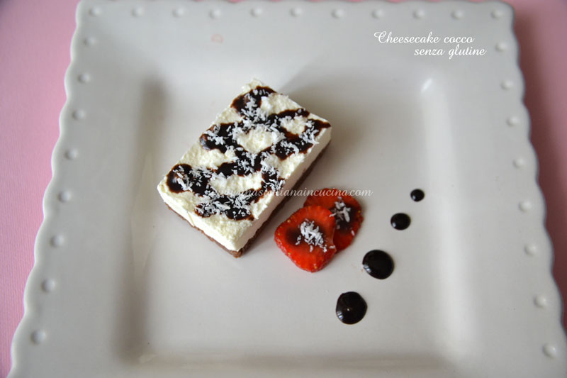 Cheesecake cocco senza glutine Cheesecake cocco senza glutine