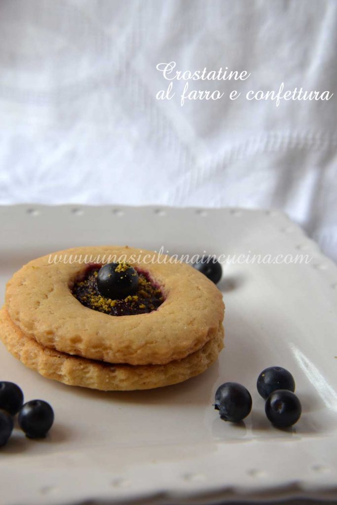 Crostatine al farro frolla all'olio