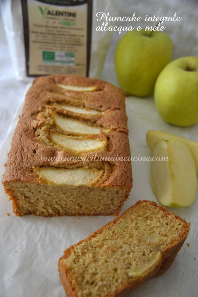 Plumcake integrale acqua e mele
