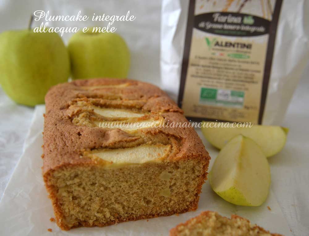 Plumcake integrale acqua e mele