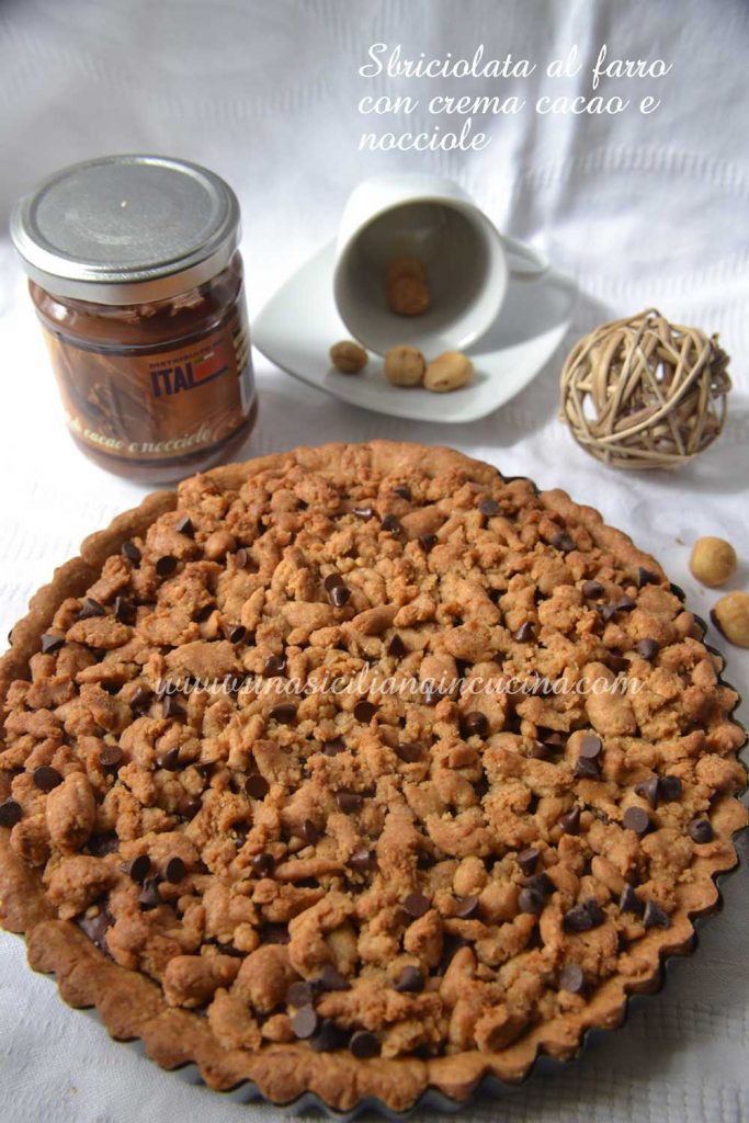 sbriciolata farro crema cacao nocciole sbriciolata farro crema cacao nocciole