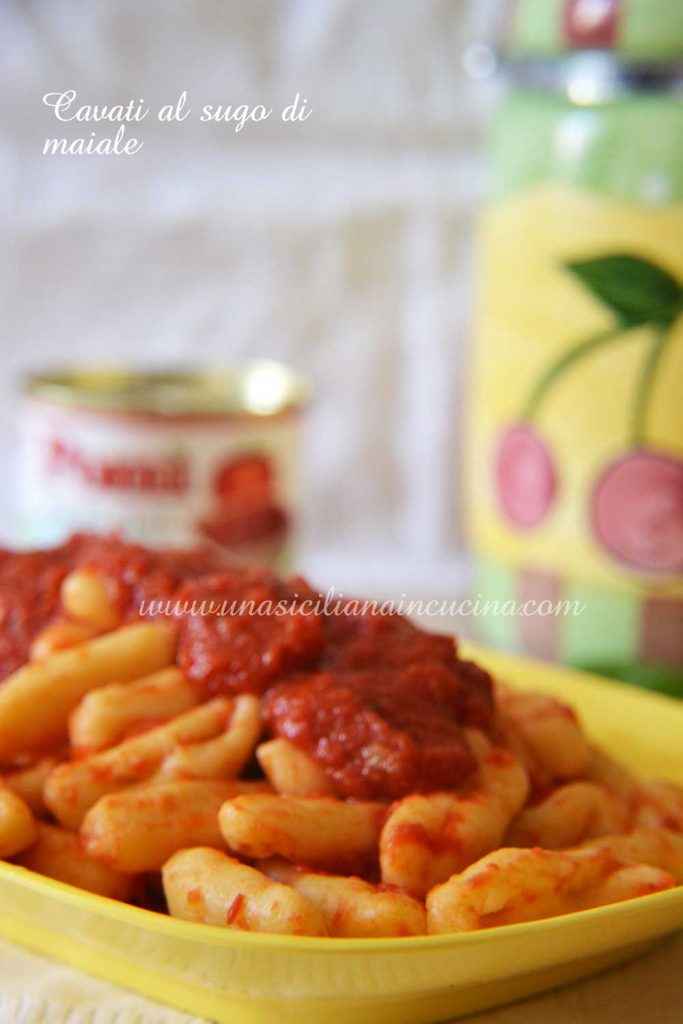 Cavati con il sugo di maiale