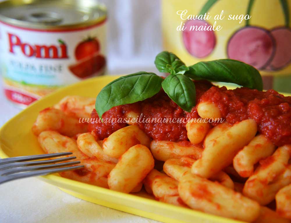 Cavati con il sugo di maiale
