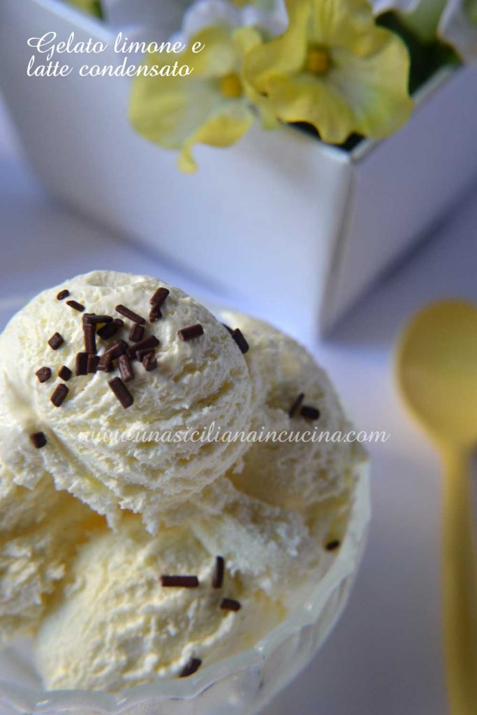 Gelato limone e latte condensato Gelato limone e latte condensato