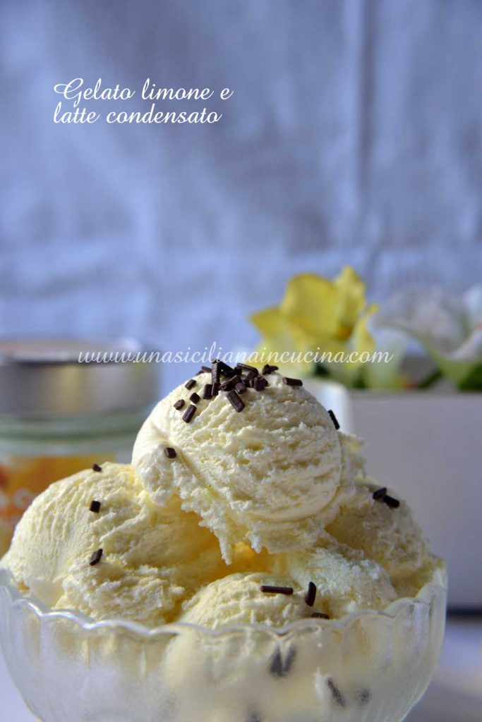 Gelato limone e latte condensato Gelato limone e latte condensato