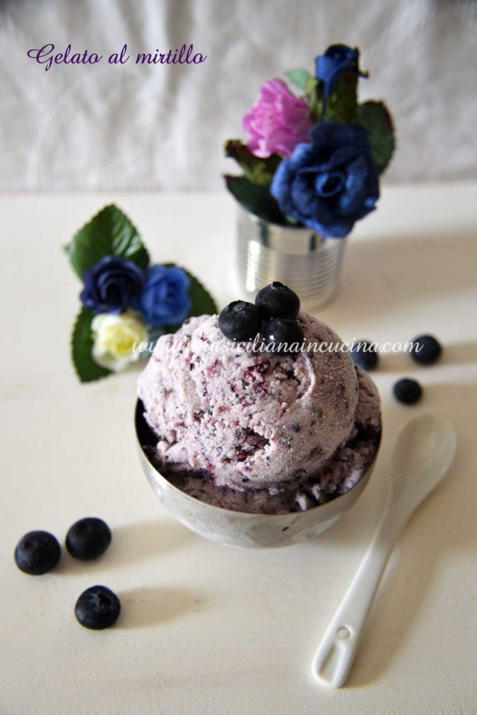 Gelato ai mirtilli homemade