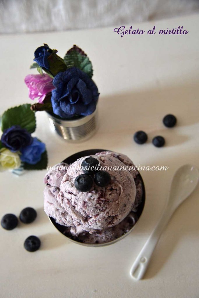 Gelato ai mirtilli homemade