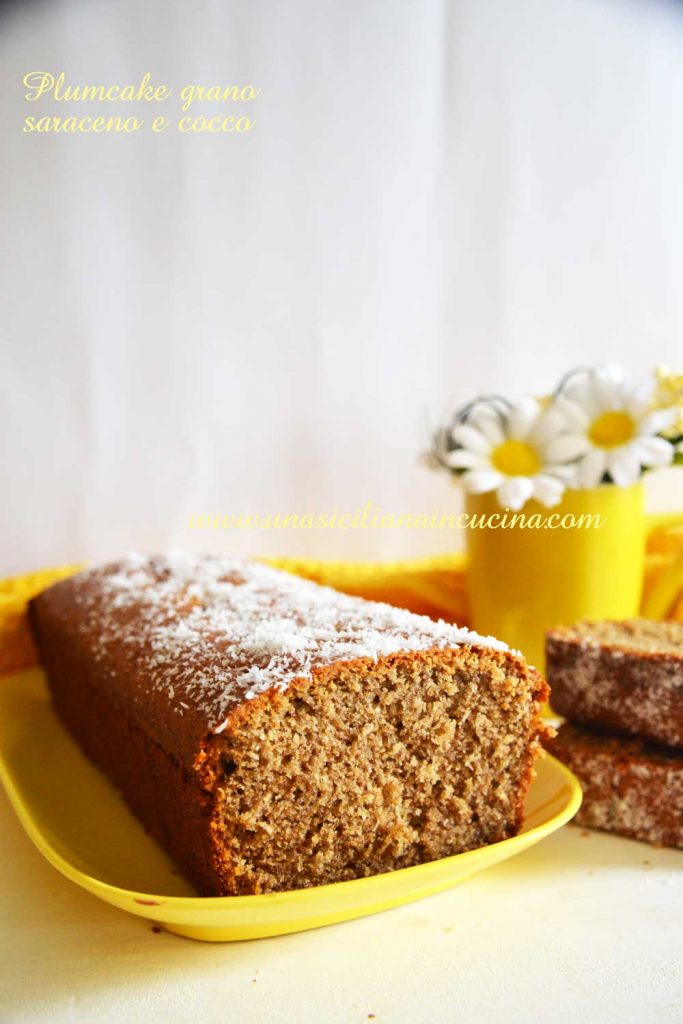Plumcake grano saraceno e cocco Plumcake grano saraceno e cocco