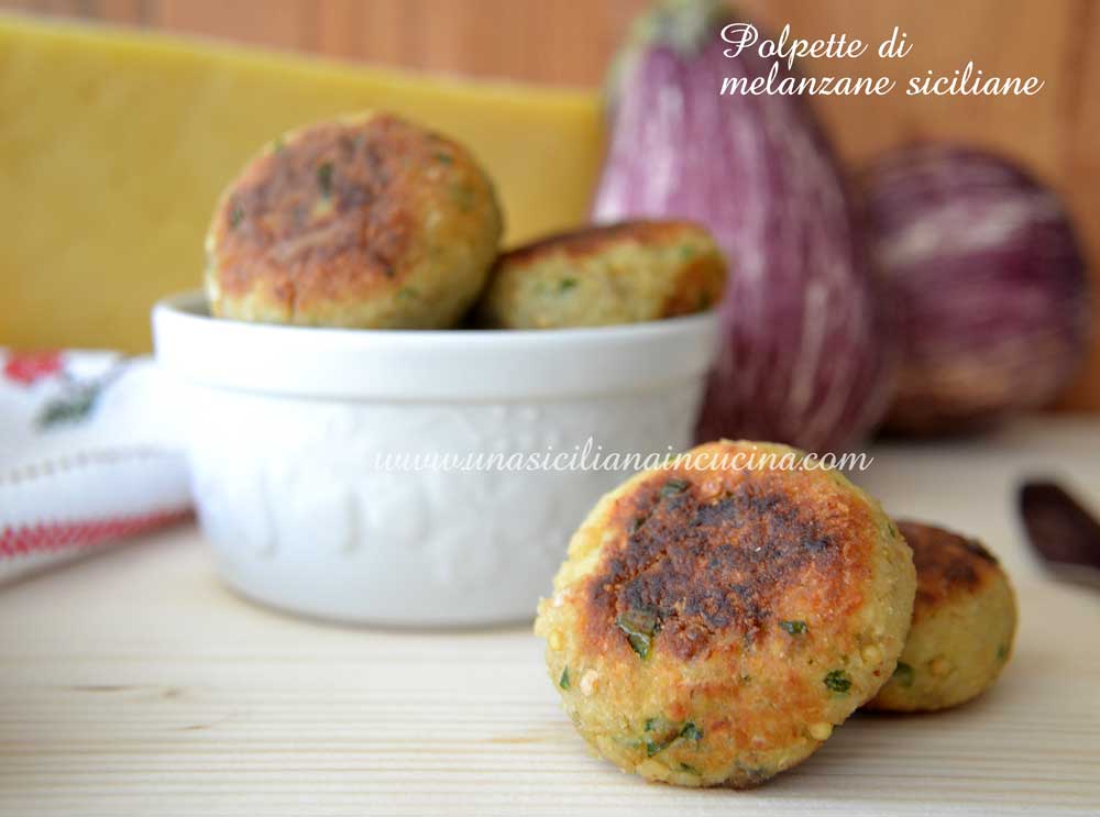 Polpette di melanzane siciliane Polpette di melanzane siciliane