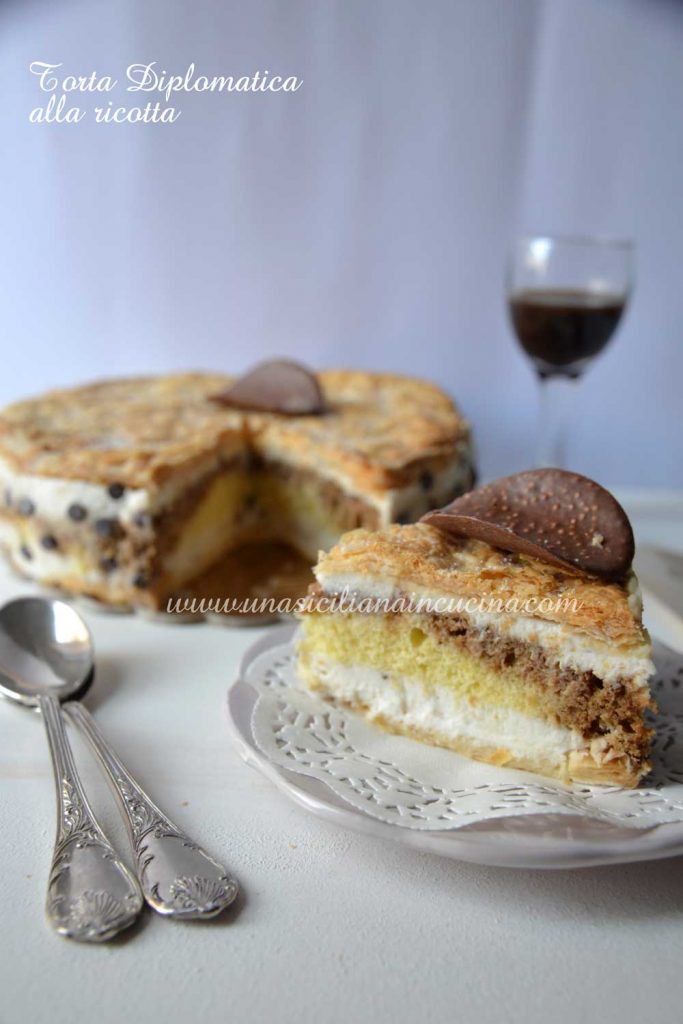 Torta Diplomatica alla ricotta