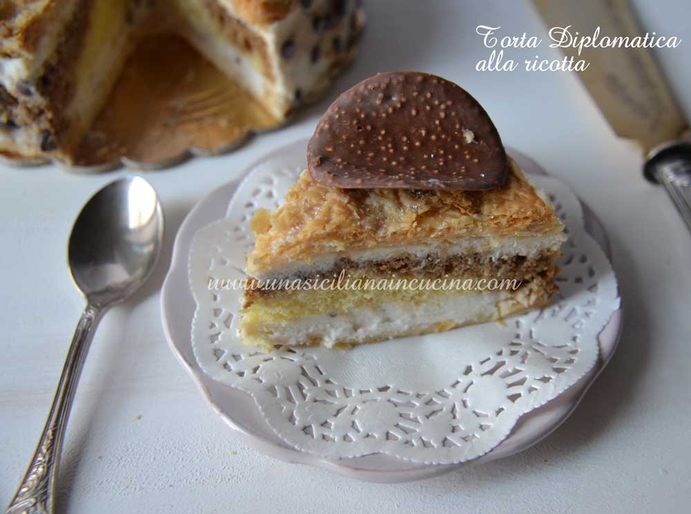 Torta Diplomatica alla ricotta