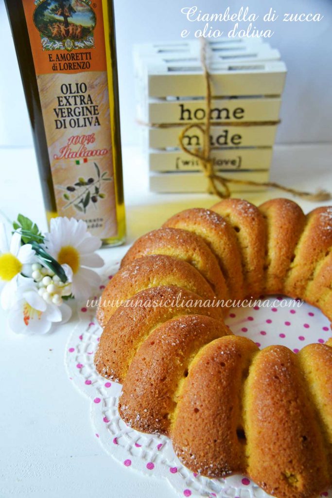 Ciambella di zucca e olio di oliva 