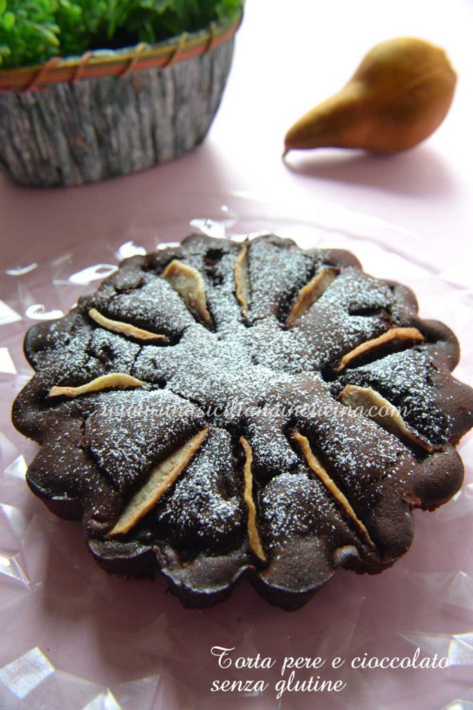 Torta pere e cioccolato senza glutine