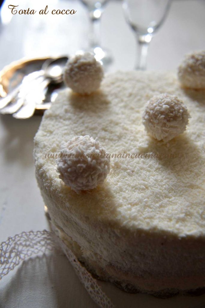 Torta al cocco e cacao
