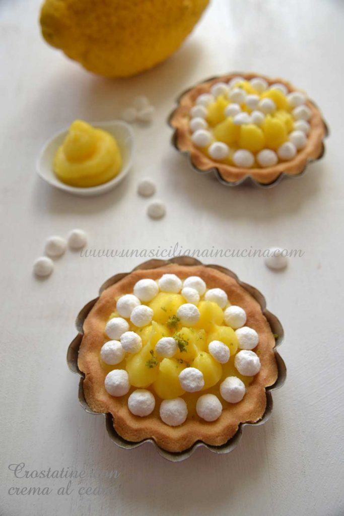 Crostatine con crema al cedro