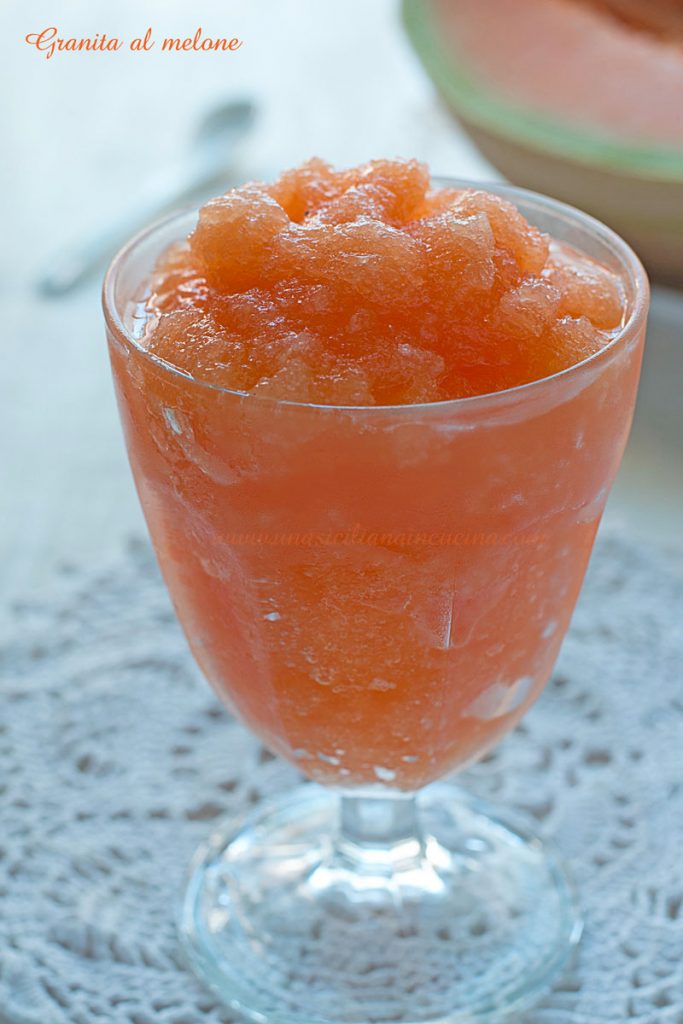 Granita al melone siciliana
