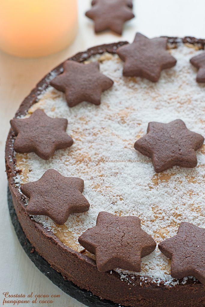 Crostata al cacao frangipane al cocco
