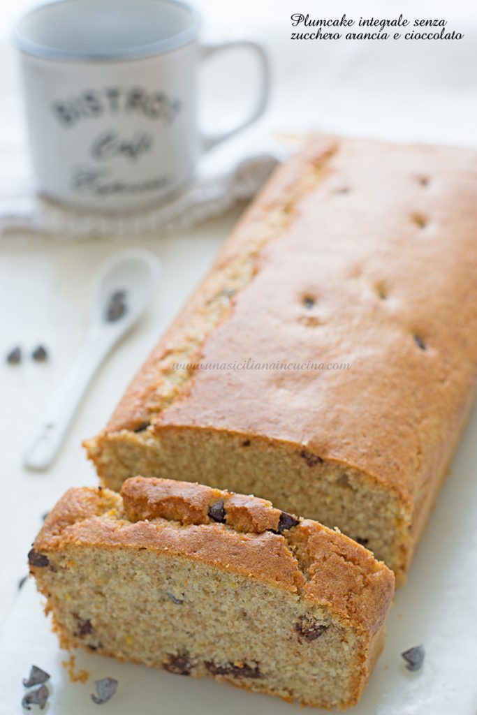 Plumcake integrale arancia e cioccolato Plumcake integrale arancia e cioccolato