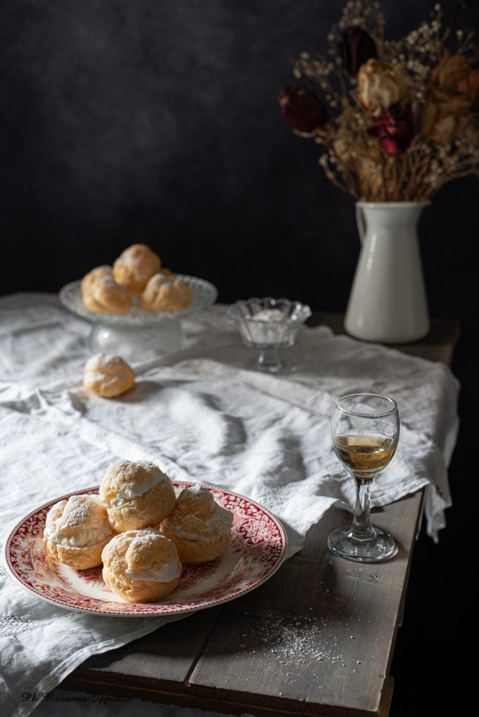 Sciù con crema di ricotta
