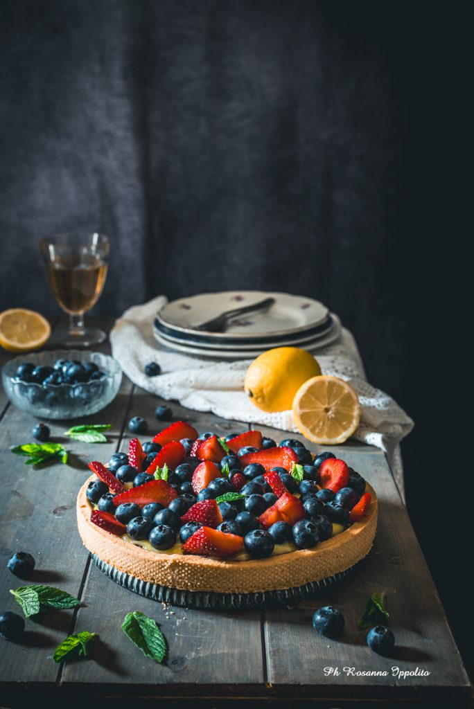 Crostata limone e frutti di bosco